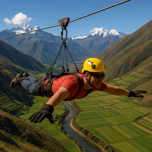 Zipline sobre el Valle Sagrado